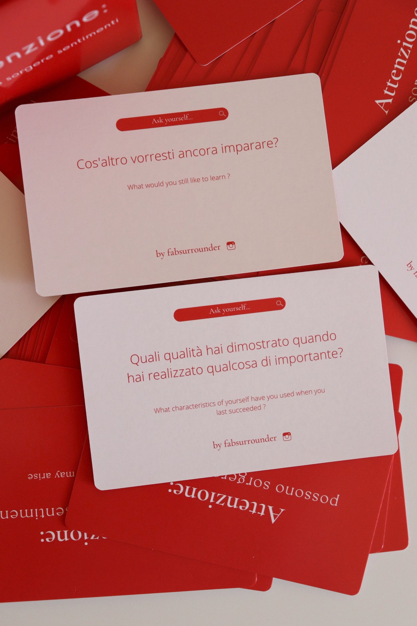 FabSurrounder Game – Il Gioco di Carte per Connessione e Crescita Personale