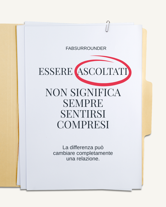 Sentirsi compresi: perché alcune conversazioni ci cambiano la vita e altre ci lasciano soli