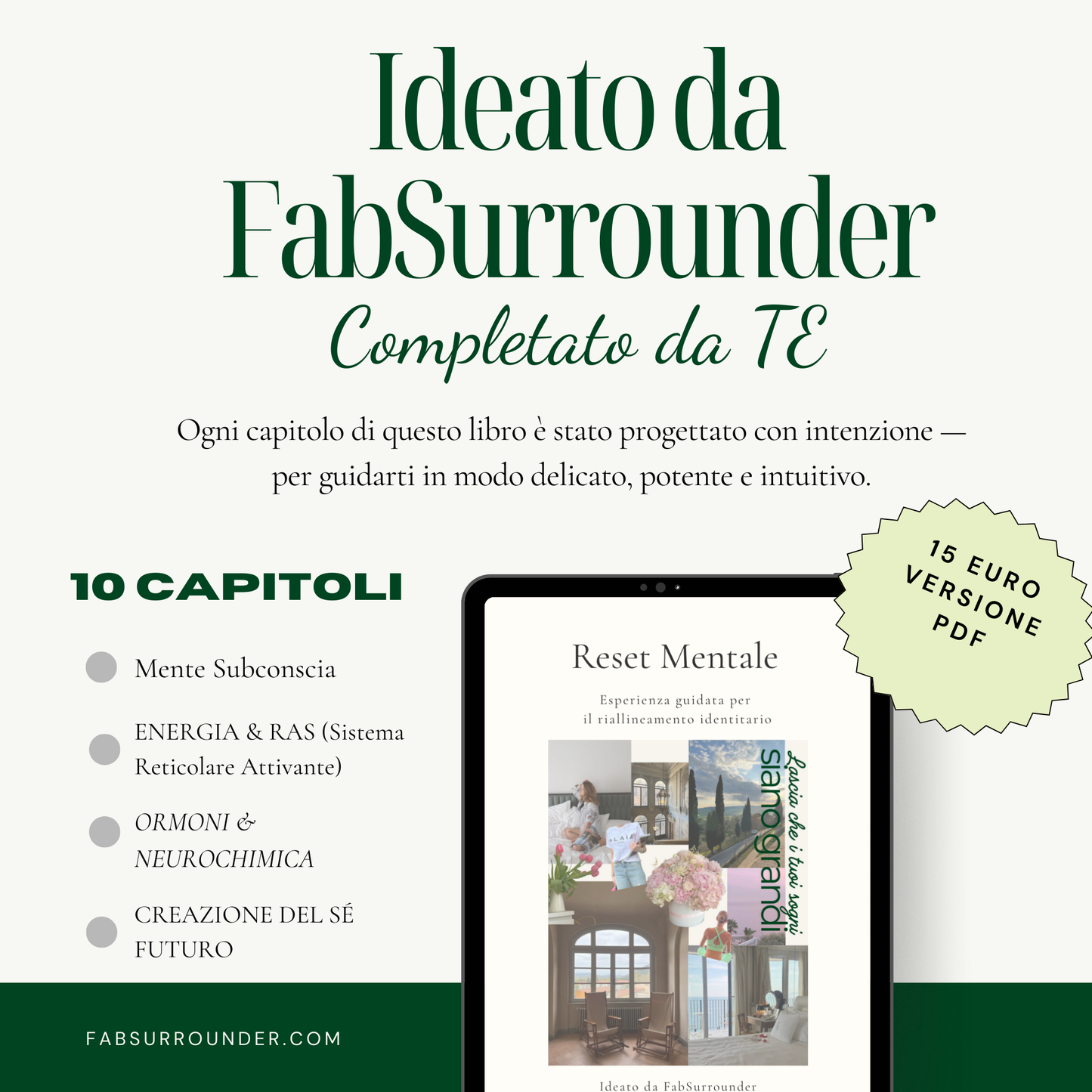 Reset Mentale - Workbook di crescita personale